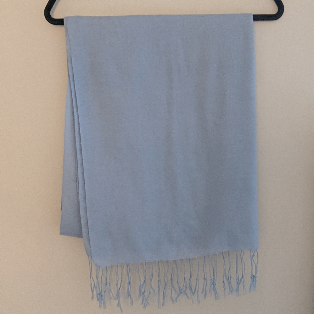 Authentic Pashmina Sky Blue Scarf